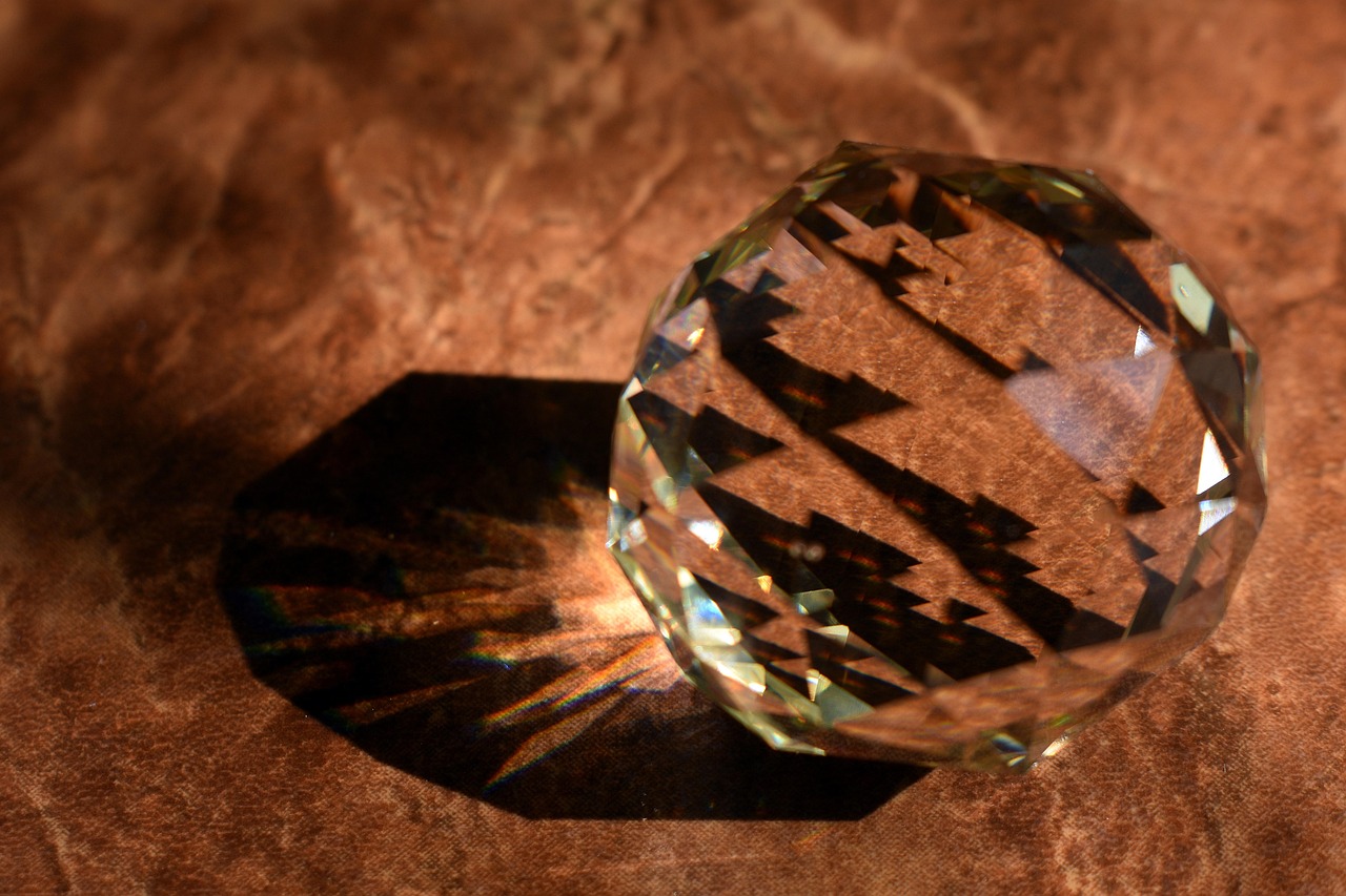Diamond, glass, reflection in Allen, TX